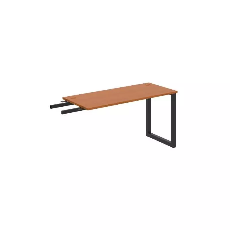 Pracovný stôl UNI O, kolmo reťaziaci, 140x75,5x60 cm, čerešňa/čierna Pracovný stôl UNI O, kolmo reťaziaci, 140x75,5x60 cm, čerešňa/čierna