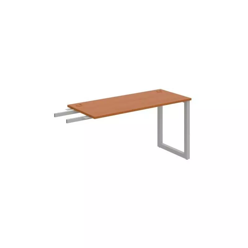 Pracovný stôl UNI O, kolmo reťaziaci, 140x75,5x60 cm, čerešňa/sivá Pracovný stôl UNI O, kolmo reťaziaci, 140x75,5x60 cm, čerešňa/sivá