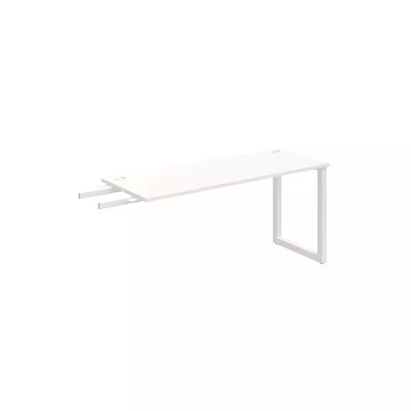 Pracovný stôl UNI O, kolmo reťaziaci, 160x75,5x60 cm, biela/biela Pracovný stôl UNI O, kolmo reťaziaci, 160x75,5x60 cm, biela/biela
