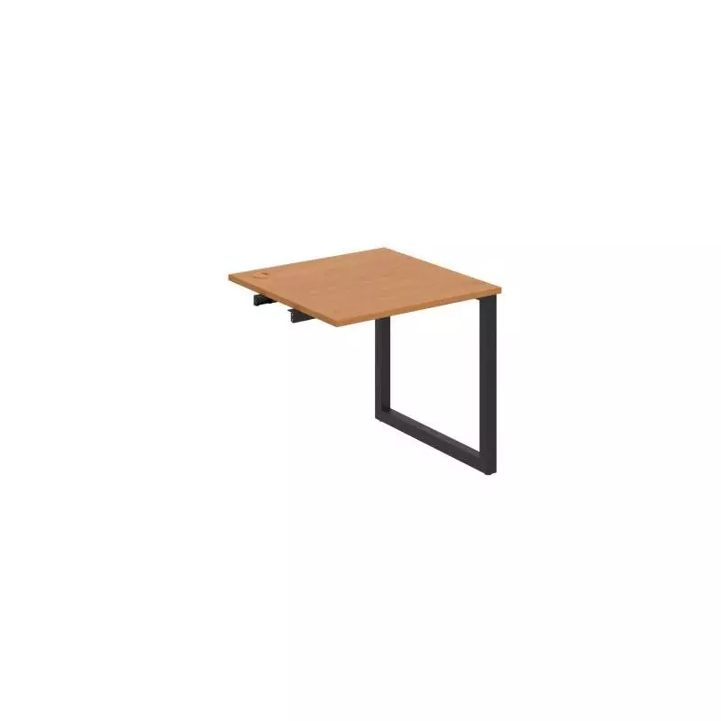 Pracovný stôl UNI O, k pozdĺ. reťazeniu, 80x75,5x80 cm, jelša/čierna Pracovný stôl UNI O, k pozdĺ. reťazeniu, 80x75,5x80 cm, jelša/čierna