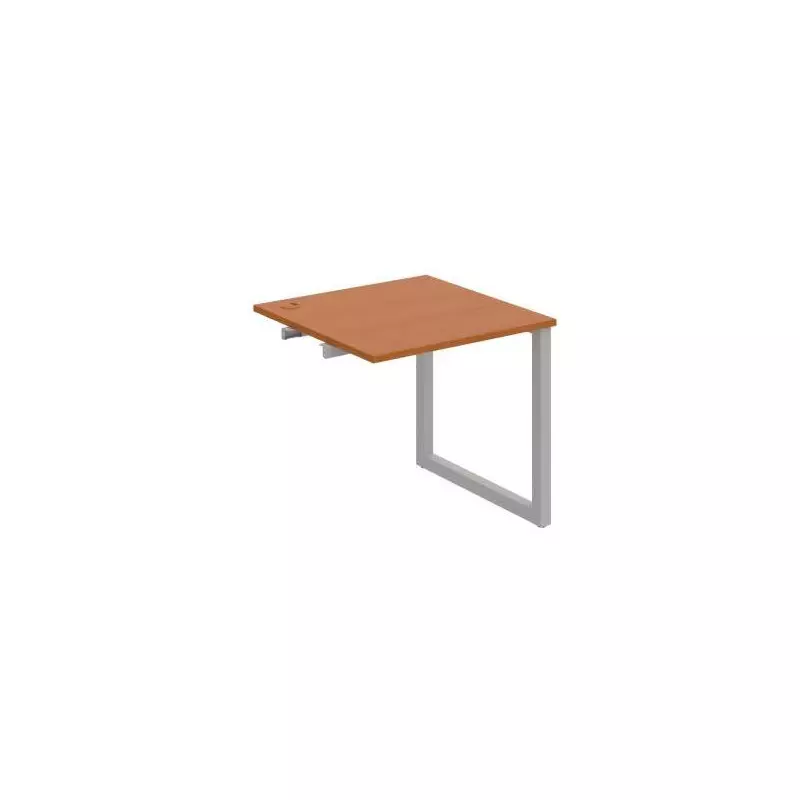 Pracovný stôl UNI O, k pozdĺ. reťazeniu, 80x75,5x80 cm, čerešňa/sivá Pracovný stôl UNI O, k pozdĺ. reťazeniu, 80x75,5x80 cm, čerešňa/sivá