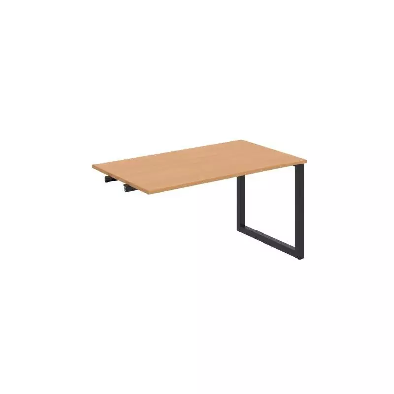 Rokovací stôl UNI O, k pozdĺ. reťazeniu, 140x75,5x80 cm, buk/čierna Rokovací stôl UNI O, k pozdĺ. reťazeniu, 140x75,5x80 cm, buk/čierna