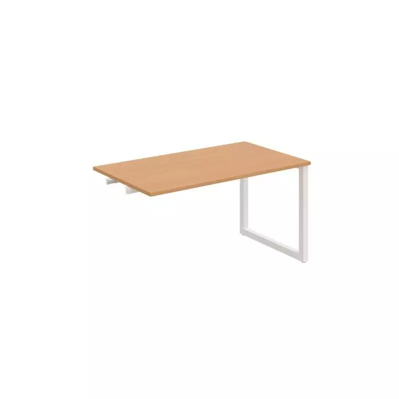 Rokovací stôl UNI O, k pozdĺ. reťazeniu, 140x75,5x80 cm, buk/biela Rokovací stôl UNI O, k pozdĺ. reťazeniu, 140x75,5x80 cm, buk/biela