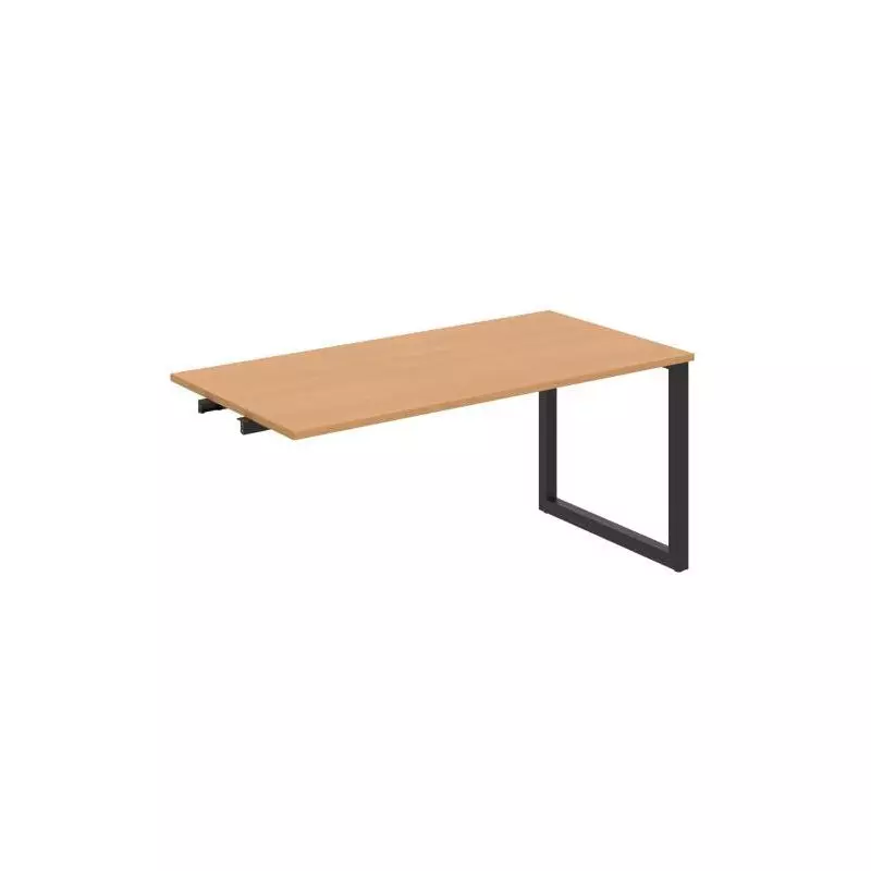 Rokovací stôl UNI O, k pozdĺ. reťazeniu, 160x75,5x80 cm, buk/čierna Rokovací stôl UNI O, k pozdĺ. reťazeniu, 160x75,5x80 cm, buk/čierna