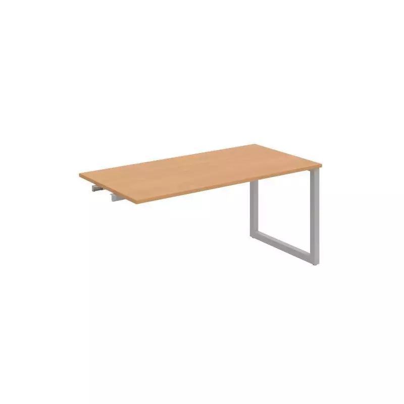 Rokovací stôl UNI O, k pozdĺ. reťazeniu, 160x75,5x80 cm, buk/sivá Rokovací stôl UNI O, k pozdĺ. reťazeniu, 160x75,5x80 cm, buk/sivá