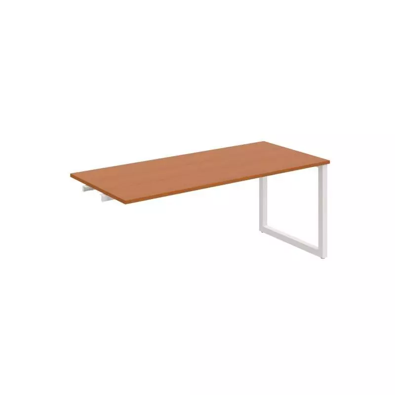 Rokovací stôl UNI O, k pozdĺ. reťazeniu, 180x75,5x80 cm, čerešňa/biela Rokovací stôl UNI O, k pozdĺ. reťazeniu, 180x75,5x80 cm, čerešňa/biela