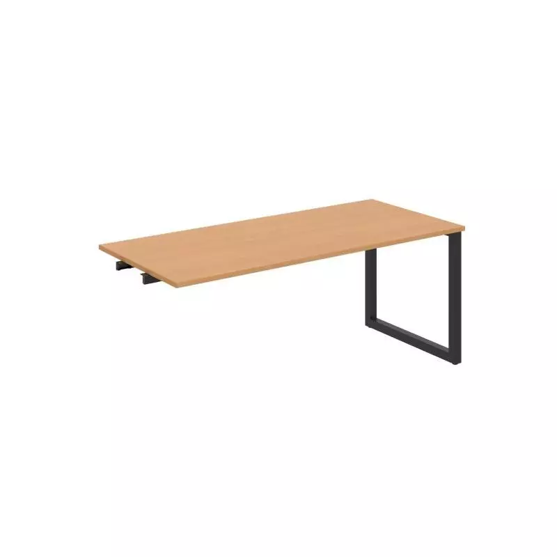 Rokovací stôl UNI O, k pozdĺ. reťazeniu, 180x75,5x80 cm, buk/čierna Rokovací stôl UNI O, k pozdĺ. reťazeniu, 180x75,5x80 cm, buk/čierna