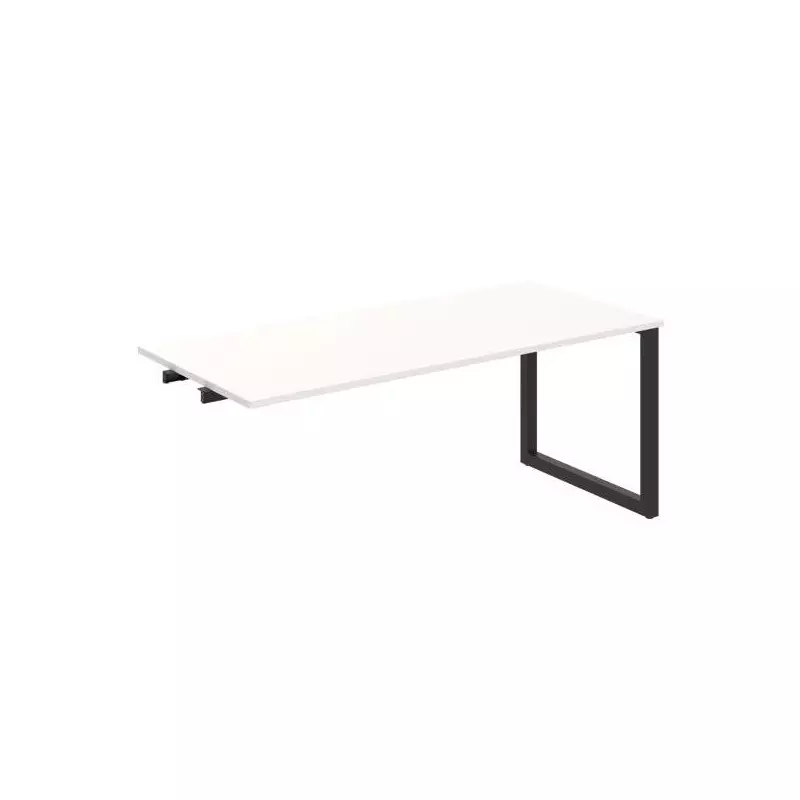 Rokovací stôl UNI O, k pozdĺ. reťazeniu, 180x75,5x80 cm, biela/čierna Rokovací stôl UNI O, k pozdĺ. reťazeniu, 180x75,5x80 cm, biela/čierna