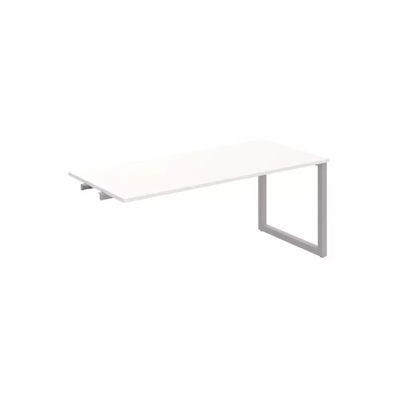 Rokovací stôl UNI O, k pozdĺ. reťazeniu, 180x75,5x80 cm, biela/sivá Rokovací stôl UNI O, k pozdĺ. reťazeniu, 180x75,5x80 cm, biela/sivá