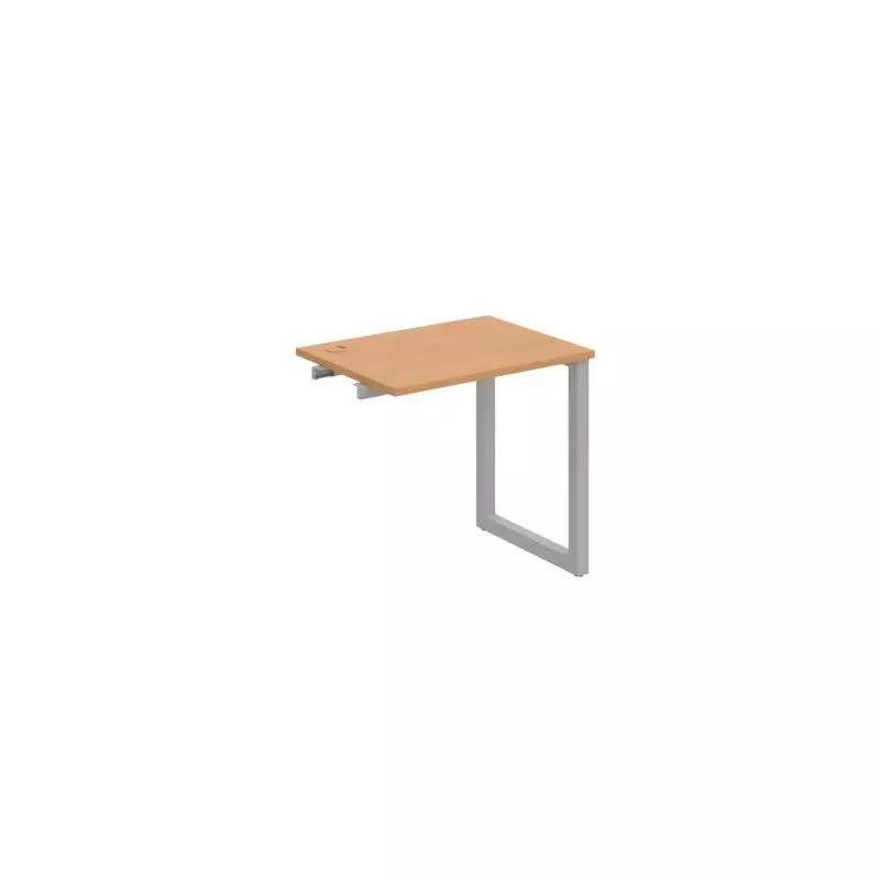 Pracovný stôl UNI O, k pozdĺ. reťazeniu, 80x75,5x60 cm, buk/sivá Pracovný stôl UNI O, k pozdĺ. reťazeniu, 80x75,5x60 cm, buk/sivá
