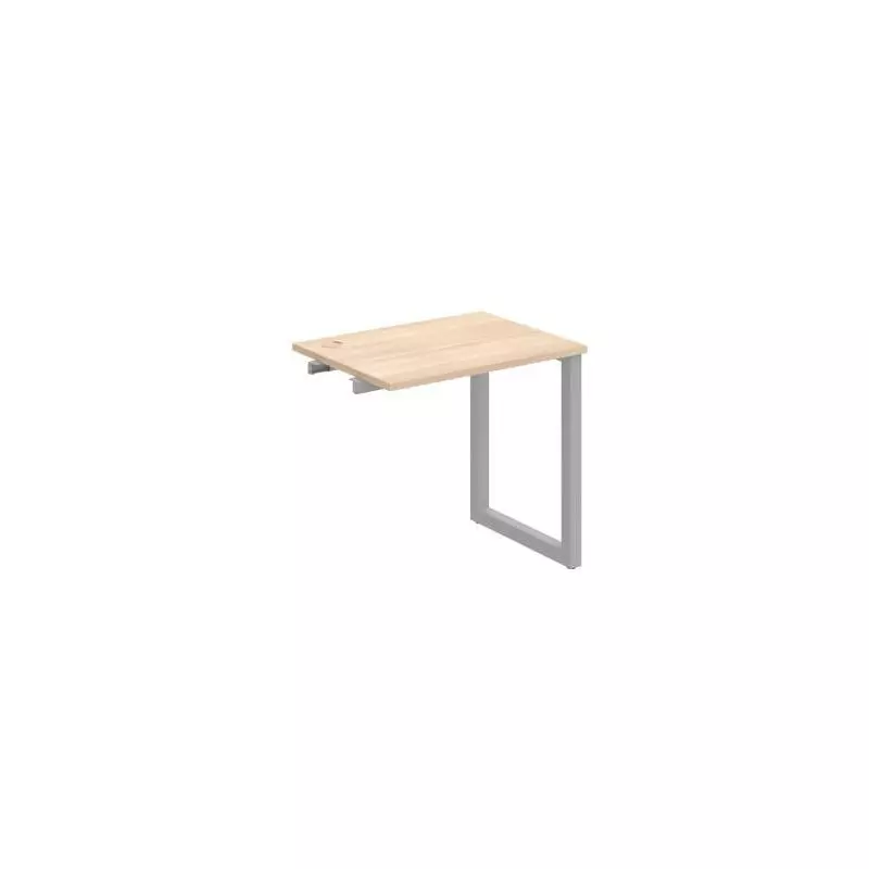 Pracovný stôl UNI O, k pozdĺ. reťazeniu, 80x75,5x60 cm, agát/sivá Pracovný stôl UNI O, k pozdĺ. reťazeniu, 80x75,5x60 cm, agát/sivá