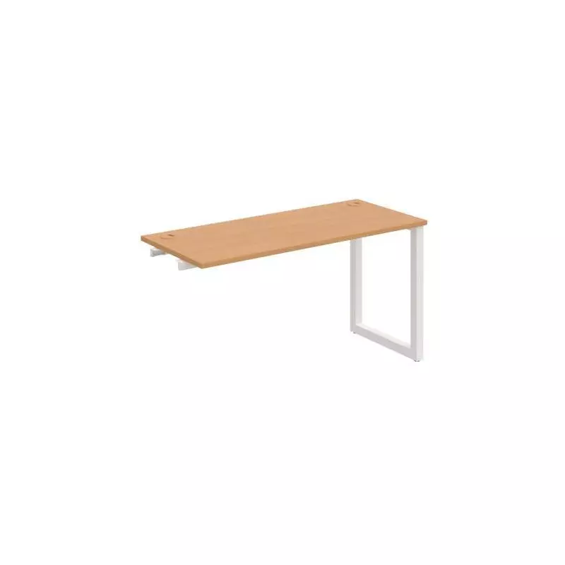 Pracovný stôl UNI O, k pozdĺ. reťazeniu, 140x75,5x60 cm, buk/biela Pracovný stôl UNI O, k pozdĺ. reťazeniu, 140x75,5x60 cm, buk/biela
