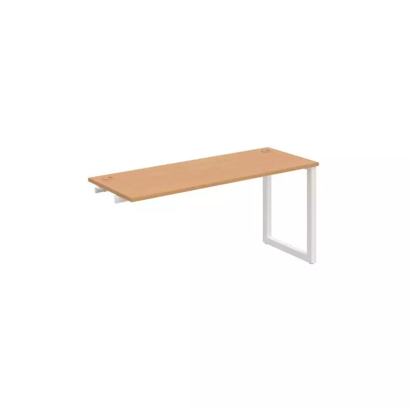 Pracovný stôl UNI O, k pozdĺ. reťazeniu, 160x75,5x60 cm, buk/biela Pracovný stôl UNI O, k pozdĺ. reťazeniu, 160x75,5x60 cm, buk/biela