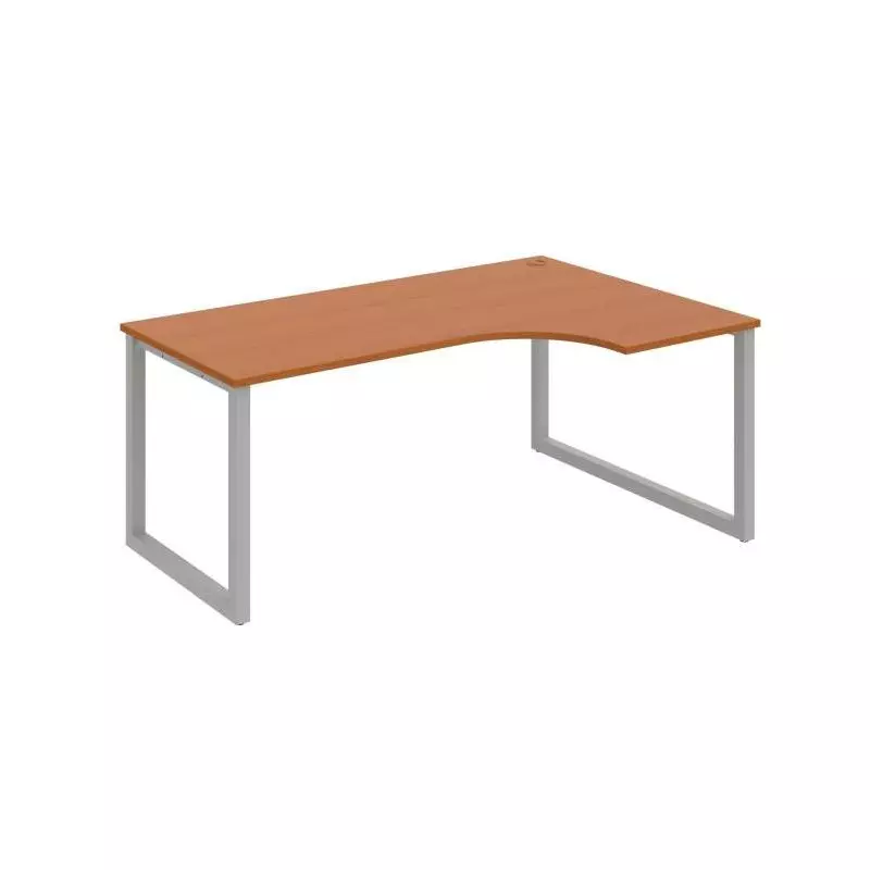 Pracovný stôl UNI O, ergo, ľavý, 180x75,5x120 cm, čerešňa/sivá Pracovný stôl UNI O, ergo, ľavý, 180x75,5x120 cm, čerešňa/sivá
