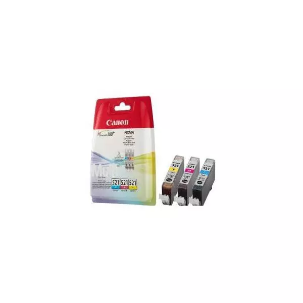 Atramentová náplň Canon CLI-521 pre MP540/620/630/980/iP3600/4600 multipack C/M/Y