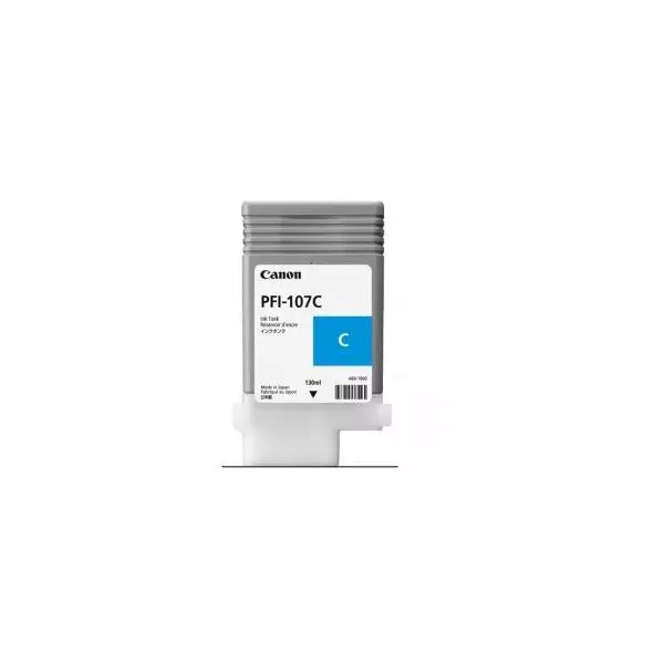 Atramentová náplň Canon PFI-107C pre iPF 670/680/685/780/785 cyan (130 ml)