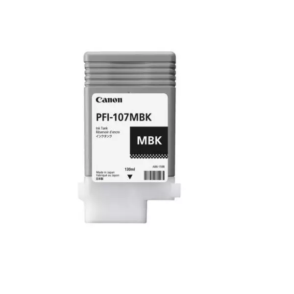 Atramentová náplň Canon PFI-107MBK pre iPF670/680/685/780/785 matte black (130 ml)