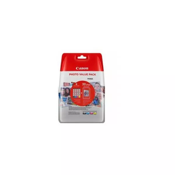 Atramentová náplň Canon PGI-570PGBK+ CLI-571BK/C/M/Y multipack pre MG 5750/5751 + PP201 10x15