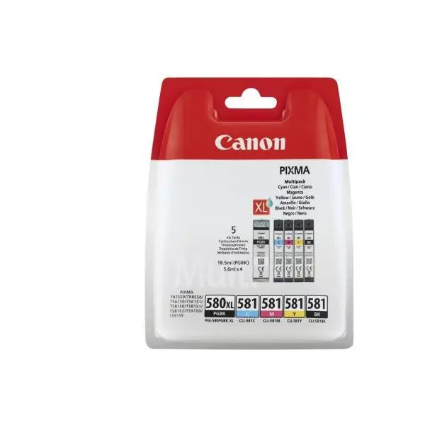 Atramentová náplň Canon CLI-581 BK/C/M/Y XXL multipack pre TS6150/TS8150/TR7550 (4*11.7 ml)