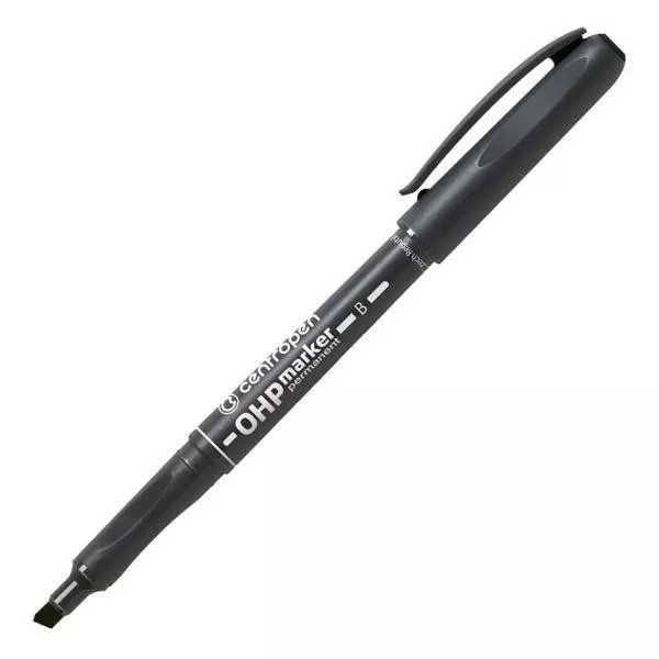 Popisovač OHP Centropen 2638 B čierny