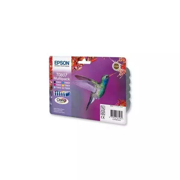 Atramentová náplň Epson T080740 CMYK,LC,LM multipack pre SP R265/R285/R360/RX560/RX585