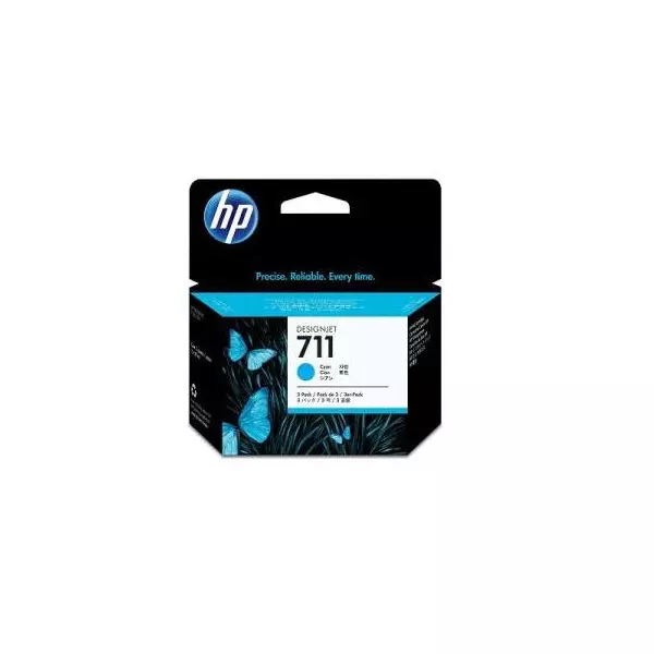 Atramentová náplň HP CZ134A HP 711 pre DesignJet T120/T520/T130/T530 cyan (3x29 ml)