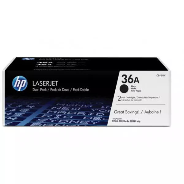 Toner HP CB436AD HP 36A dual pack pre LaserJet P1505 (2x2.000 str.)