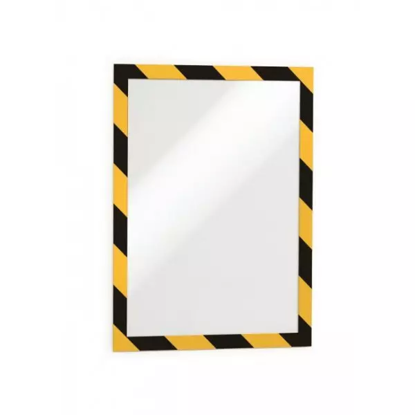 Samolepiaci Duraframe Security A4, žlto-čierny, bal.2 ks