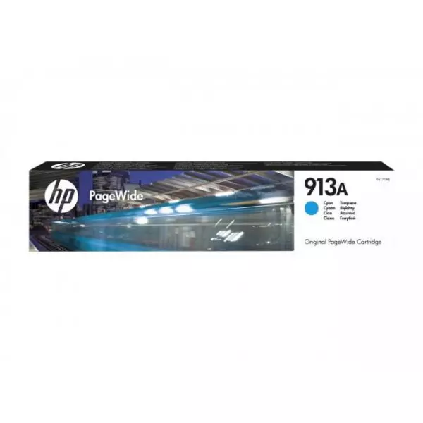 Atramentová náplň HP F6T77AE HP 913A pre PageWide 352/377/ Pro 452/477 cyan (3.000 str.)