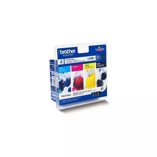 Atramentová náplň Brother LC-980 BK/C/M/Y Pack pre DCP-145C/165C