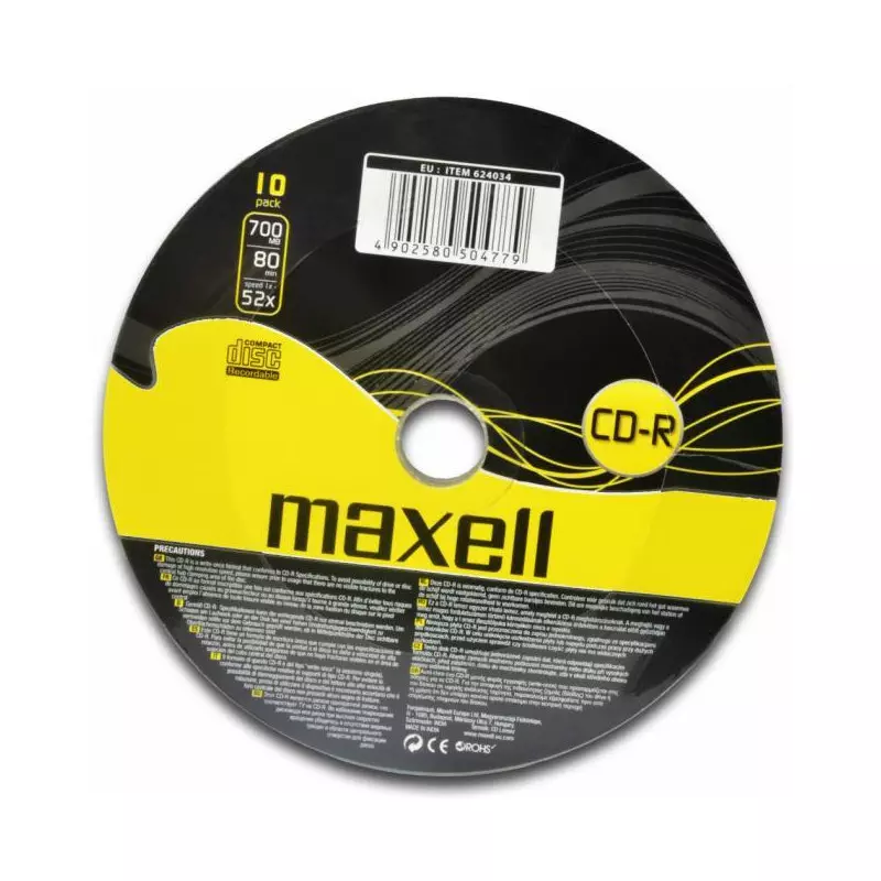 CD-R Maxell 700MB 52x 10ks/cake CD-R Maxell 700MB 52x 10ks/cake