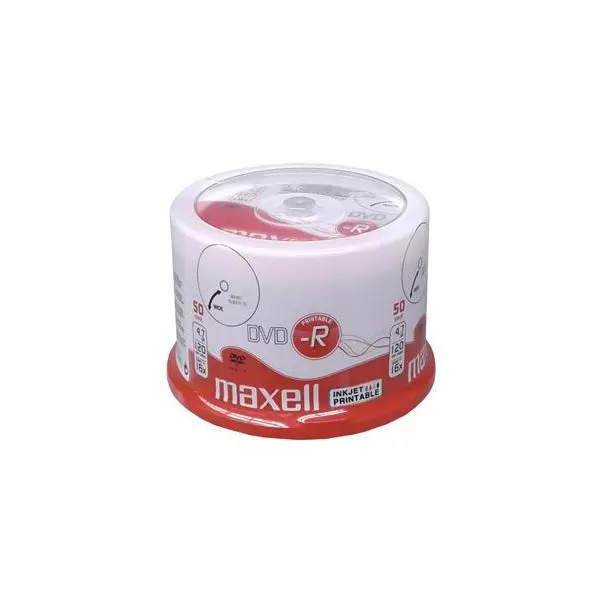 DVD-R Maxell Printable 4,7 GB 16x cake 50