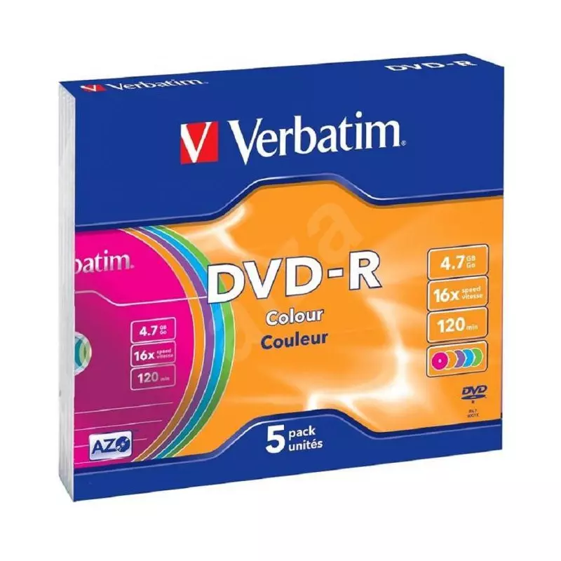 Verbatim DVD-R colour 4,7GB slimbox Verbatim DVD-R colour 4,7GB slimbox