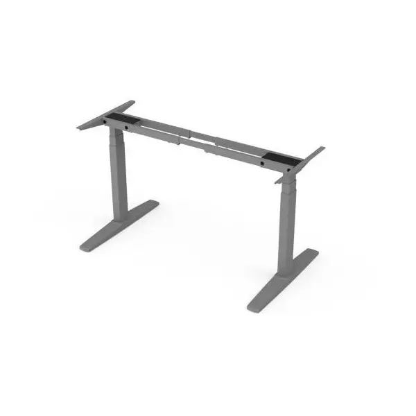 Stolová podnož BASIC, výškovo nastaviteľná, 2-motorová, 120-160cm x80 cm, farba sivá RAL 9006