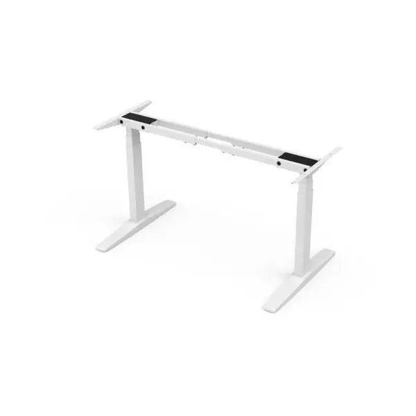 Stolová podnož BASIC, výškovo nastaviteľná, 2-motorová, 120-160x80 cm, farba biela RAL 9016