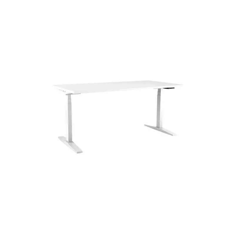 Výškovo nastaviteľný stôl BASIC, 2-motorový, 138x80 cm, podnož biela + doska biela Výškovo nastaviteľný stôl BASIC, 2-motorový, 138x80 cm, podnož biela + doska biela