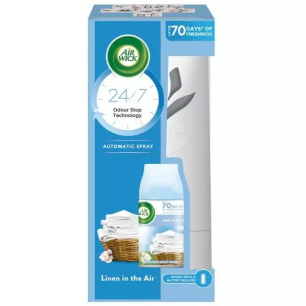 Air Wick Automat osviežovač + náplň 250 ml vôňa sviežej bielizne