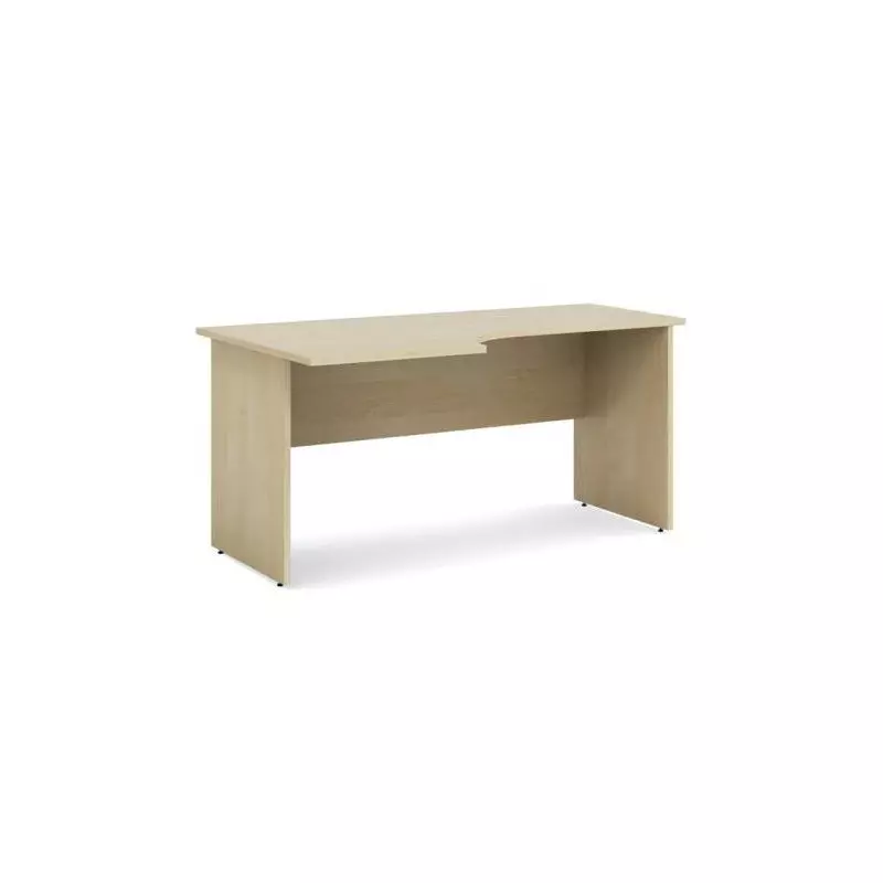 Pracovný stôl ľavý BASIC, 160x76x90cm, breza Pracovný stôl ľavý BASIC, 160x76x90cm, breza