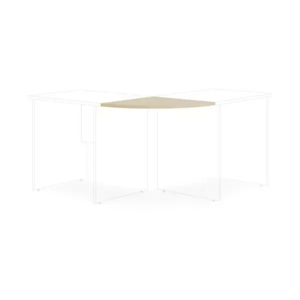 Doplnkový stôl bez nohy BASIC, 60x2,2x60cm, breza