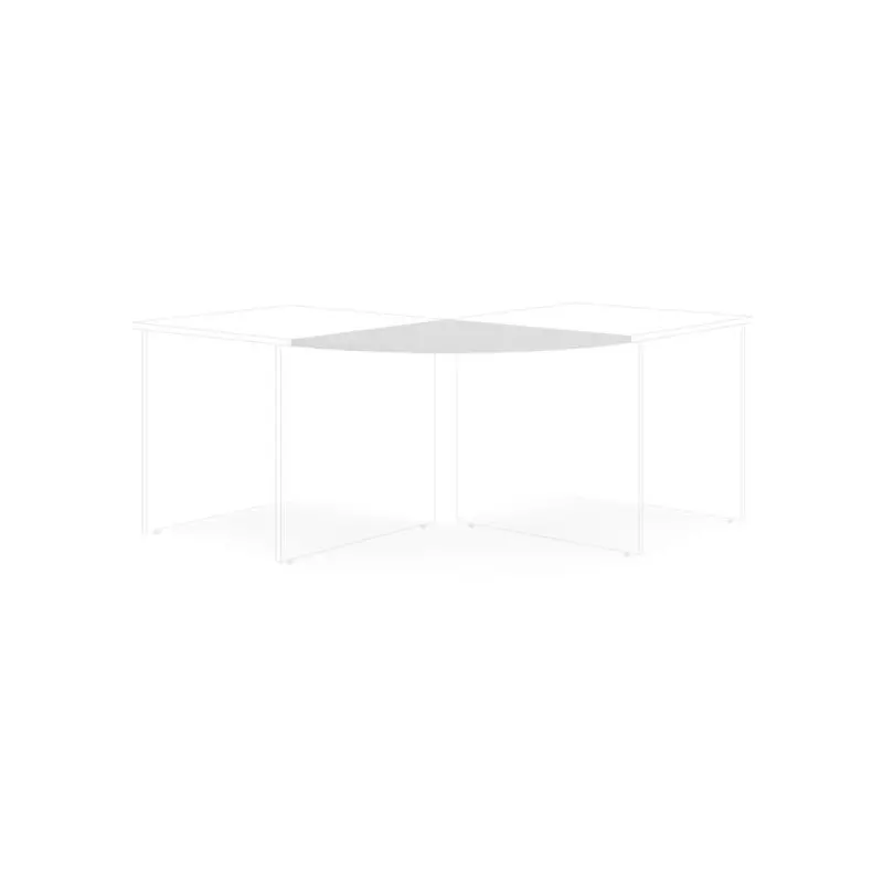 Doplnkový stôl bez nohy BASIC, 80x2,2x80cm, biela Doplnkový stôl bez nohy BASIC, 80x2,2x80cm, biela