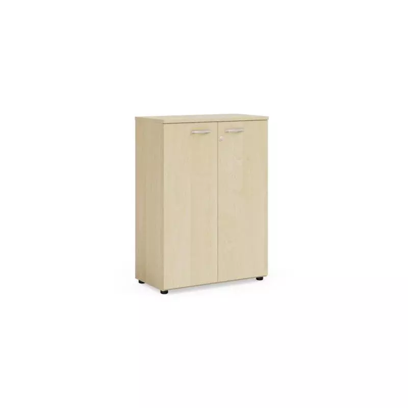 Policová skriňa BASIC, so zámkom, 80x40x111,7cm, breza Policová skriňa BASIC, so zámkom, 80x40x111,7cm, breza