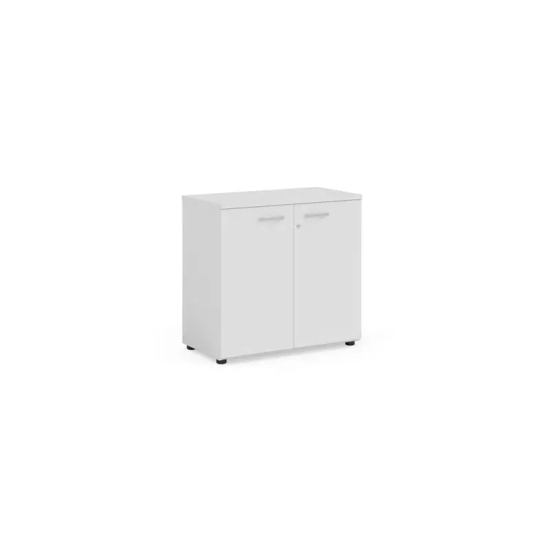 Policová skriňa BASIC, so zámkom, 80x40x76,5cm, biela Policová skriňa BASIC, so zámkom, 80x40x76,5cm, biela