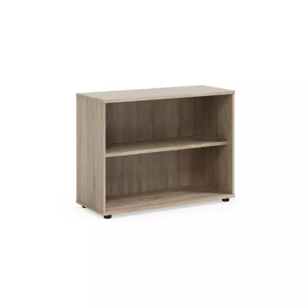 Policová skriňa BASIC, otvorená, 100x40x75,3cm, dub Sonoma