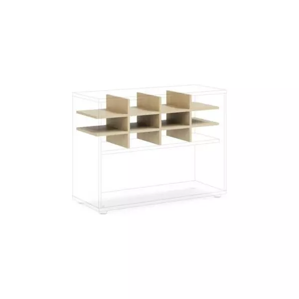 Priehradka do niky BASIC, otvorená, 96,2x35,3x32,7cm, breza