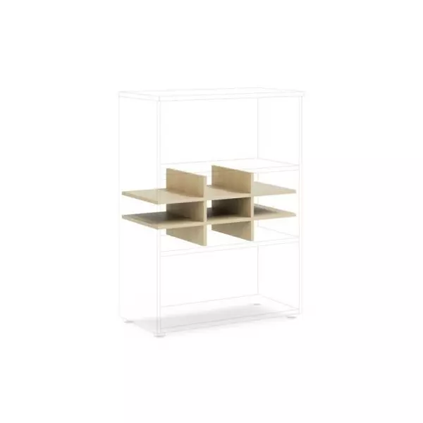 Priehradka do niky BASIC, otvorená, 76,7x37,8x32,9cm, breza