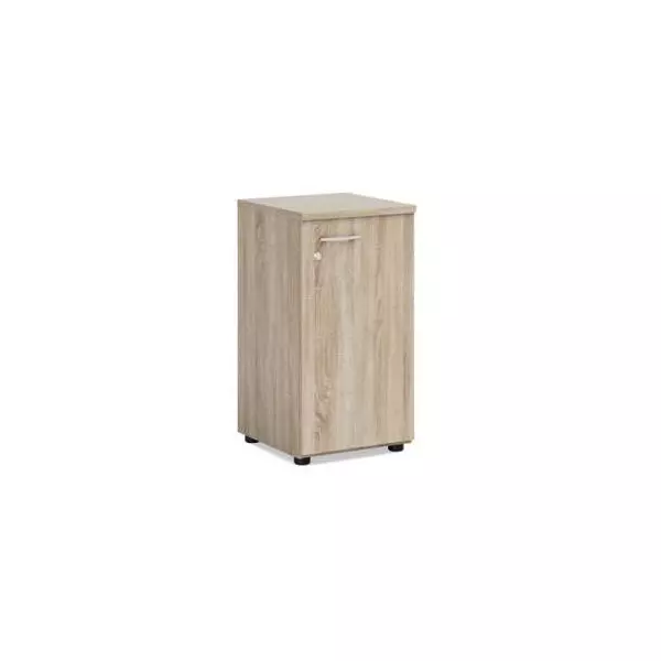 Policová skriňa BASIC, pravé dvere so zámkom, 40x40x76,5cm, dub Sonoma