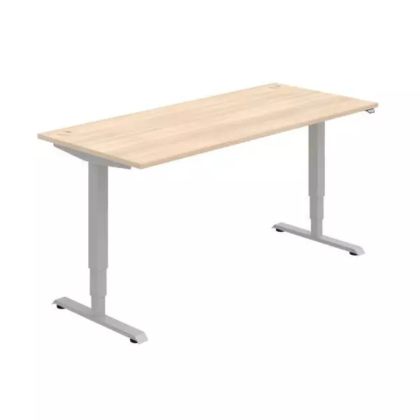 Pracovný stôl RUN, ZO, 3S, 180x64,5-130,5x80 cm, agát/čierna