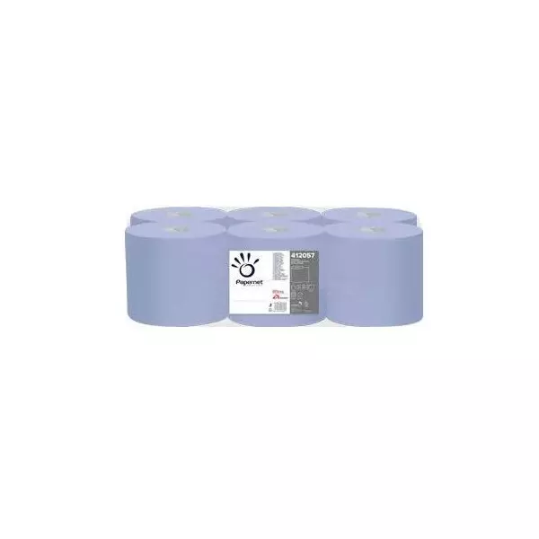 Papierové utierky v roliach Papernet blue , návin 140 m (6 ks)