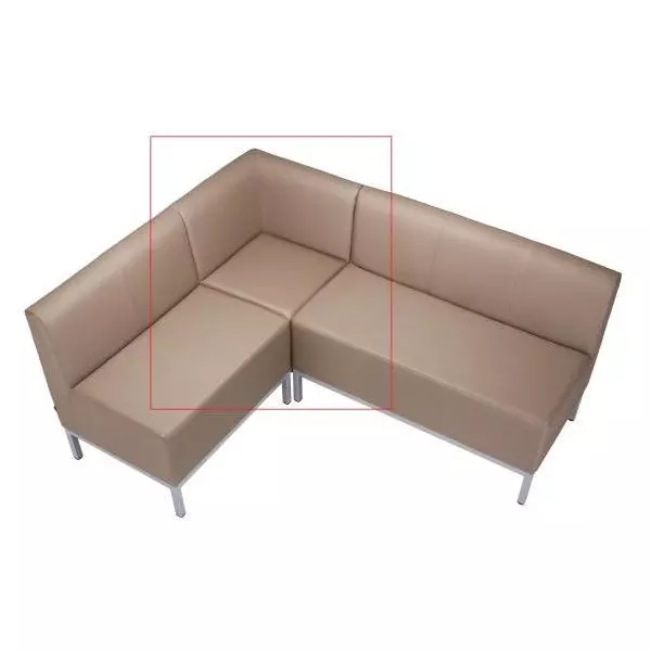 Rohový diel Steve, celočalúnené, š. 80 cm, zdravotnícka ekokoža 096