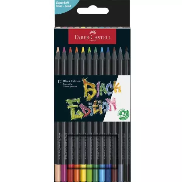 Frabičky Faber Castell Black Edition 12ks